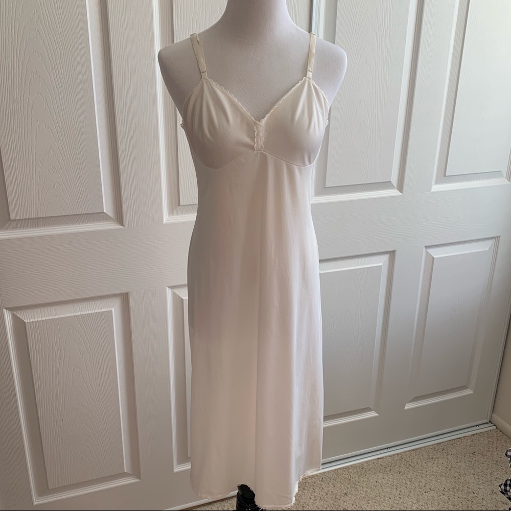 Vintage 1950s white Lana del Rey slip XS/S